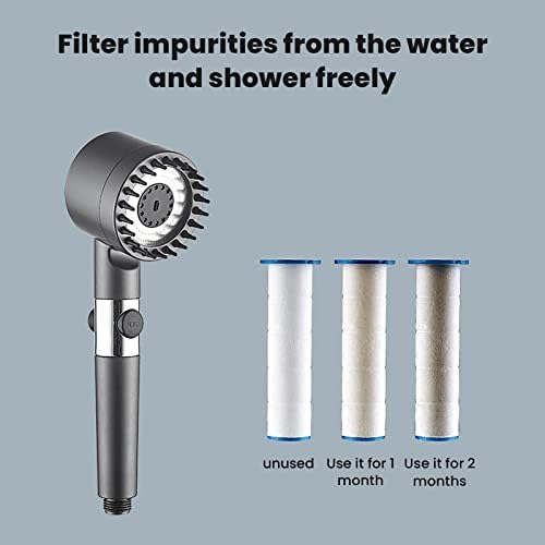 Relaxing High-Pressure Massage Shower Head with Pause Function