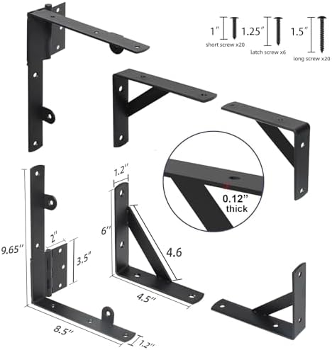 2-Pack Anti-Sag Gate Kit for Durable Fence Gates