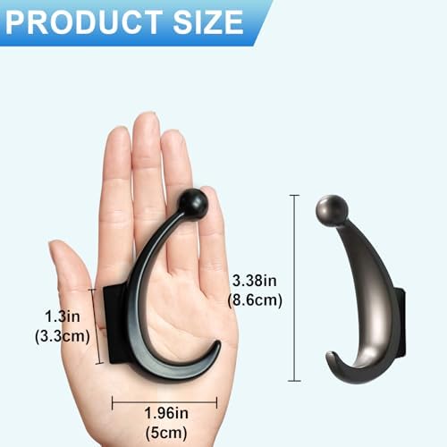 Yundoza 2 Pack Towel Hooks Gray 1