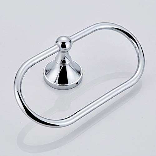 Veemoon Durable Brass Towel Ring with Chrome Finish