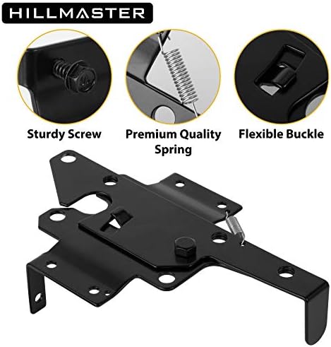 Sturdy Stainless Steel Gate Latch with Black Finish