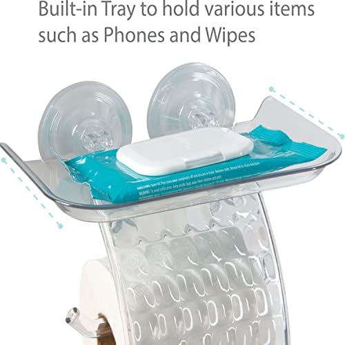 Bath Bliss Suction Cup Toilet Paper Holder