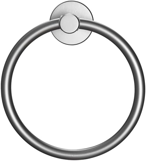 EKUL Towel Ring Gun Grey Bathroom Holder