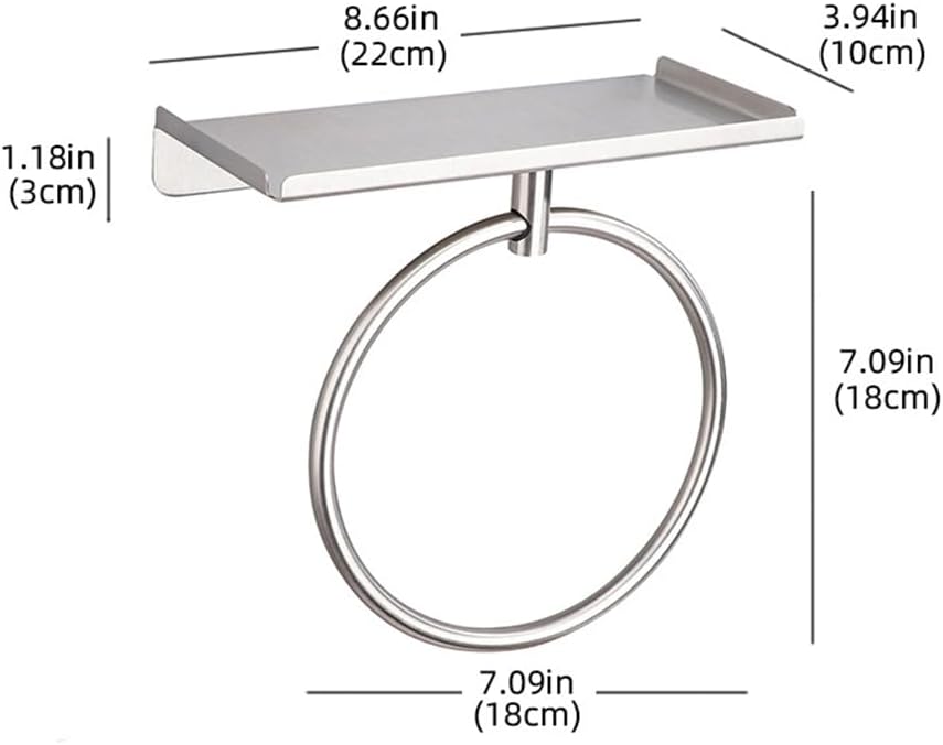 FKmindyq Bath Towel Ring with Shelf