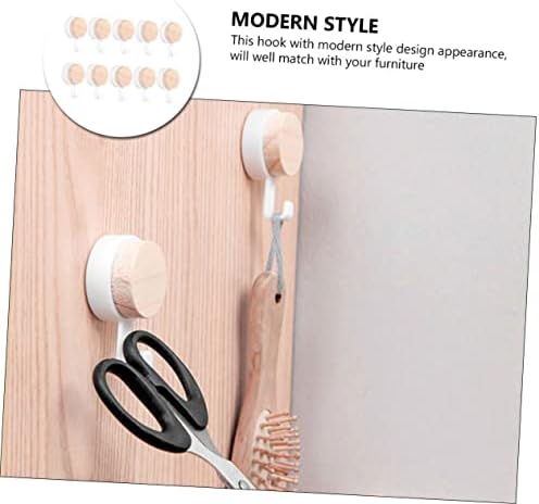 10Pcs Wall Mounted Pasting Hooks for Home Chic Storage