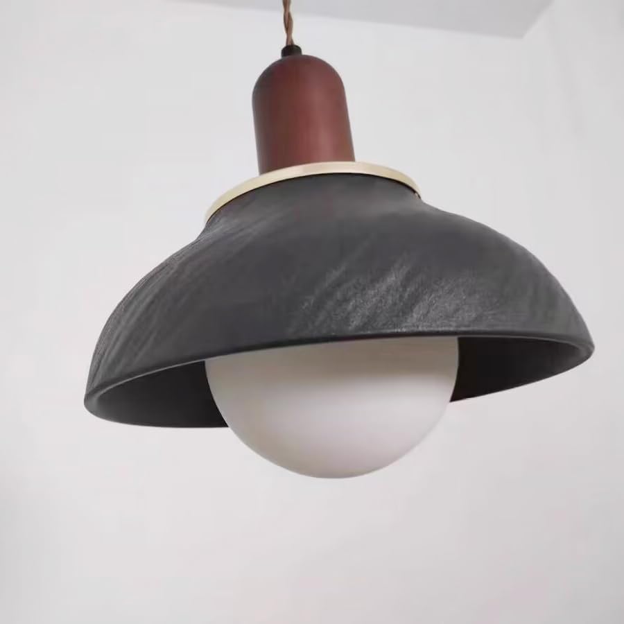 Kiven L Style Track Lighting Pendant with Black Ceramic Shade