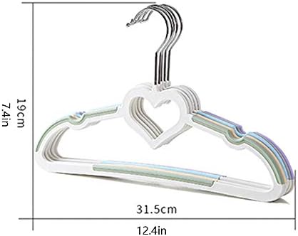 TBLOTYD Plastic Kids Hangers - 40 Pack Grey Non-Slip Space Saving