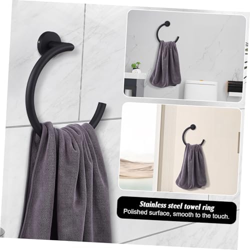 HOLIDYOYO Wall Mount Towel Ring Stainless Steel