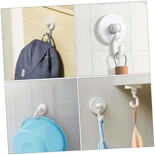 KITANDOVE 3pcs Self-Adhesive Hooks for Bathroom and Kitchen