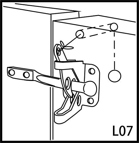 QCAA Self-Locking Gate Latch Pack of 2 304 Stainless Steel