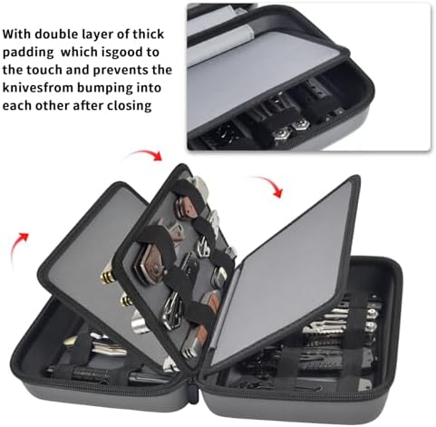 ANKHOH 4-Layer Knife Display Case for 24 Folding Knives