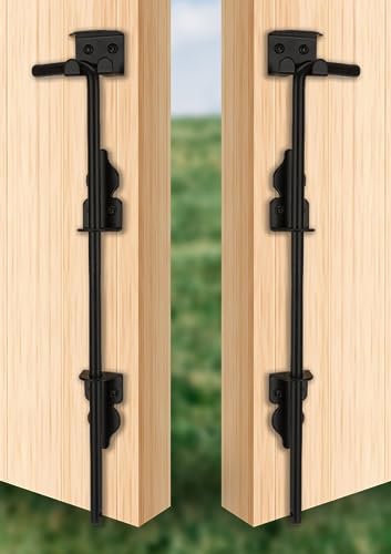 Sturdy 18 Cane Bolt Gate Stopper Black