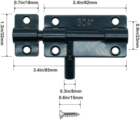 Secure Door Locks 2Pcs
