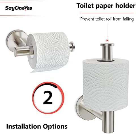 Luxury Brushed Nickel Toilet Paper Holder