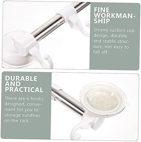 NUOBESTY Adjustable Suction Cup Towel Holder for Kitchen and Bathroom