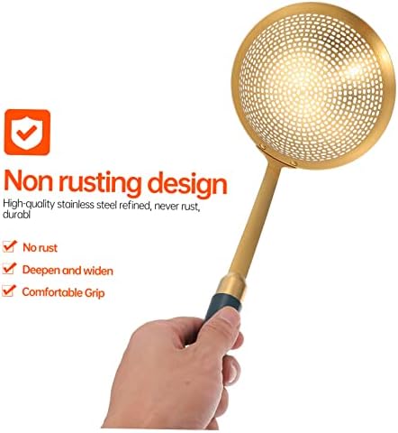 1pc Stainless Steel Frying Skimmer with Handle