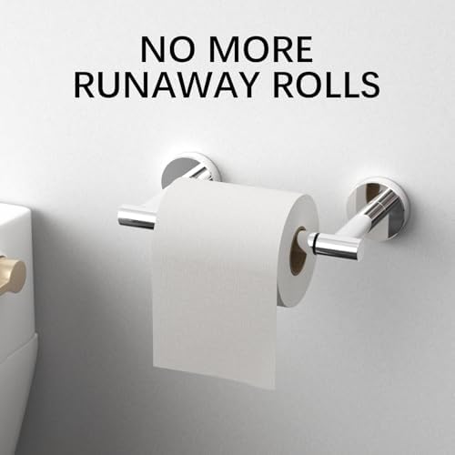 Sturdy and Stylish Double-Post Toilet Paper Holder