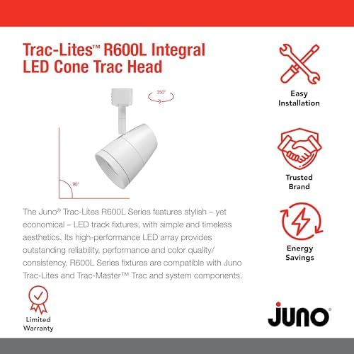 Juno R600L G2 2700K 95W LED Track Light Head