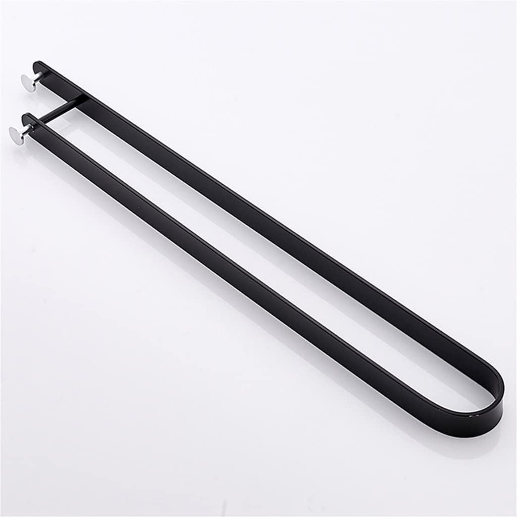 Black Towel Bar 35CM Wall-Mounted Towel Rack 1
