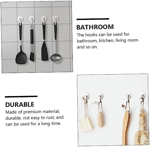 ABOOFAN Wall Adhesive Hooks for Bathroom and Kitchen