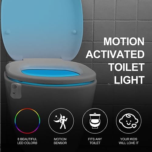 ZSZT Toilet Night Light with 8 Color Options