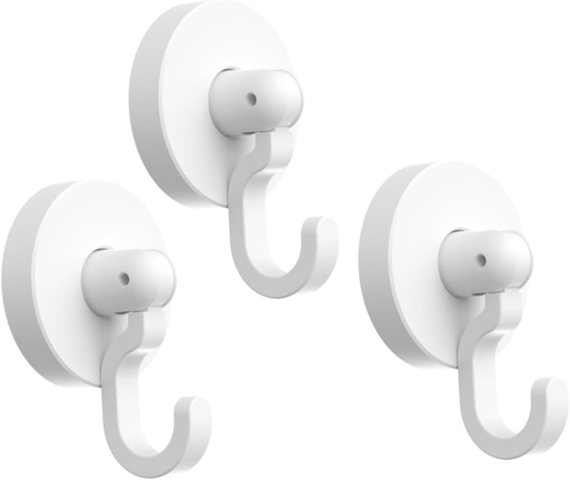 WHAMVOX Multipurpose Bathroom Hooks Black Self-Adhesive Heavy Duty