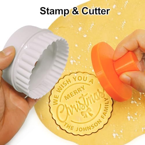 HOPELF Personalized 3D Cookie Stamp Mold Kit 1