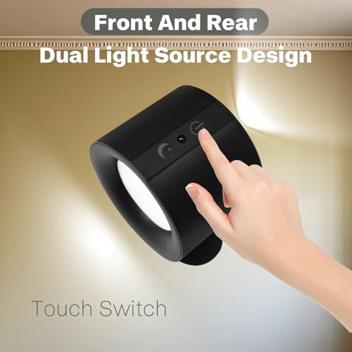 LED Spotlight Indoor Rechargeable with Dual Light Source and 360 Adjustment