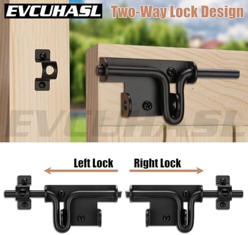EVCUHASL Slide Bolt Gate Latch Set