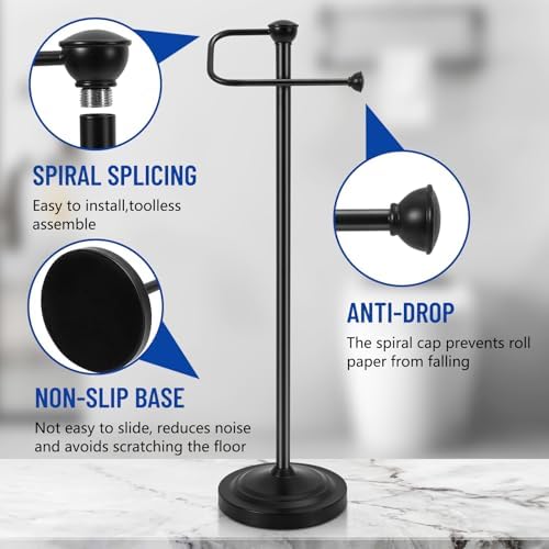 Lanburch Heavy Duty Toilet Paper Holder Stand