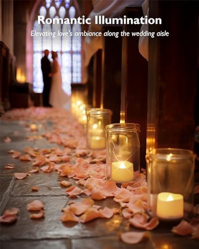 Homemory 72-Pack Battery Operated Flameless Tea Lights