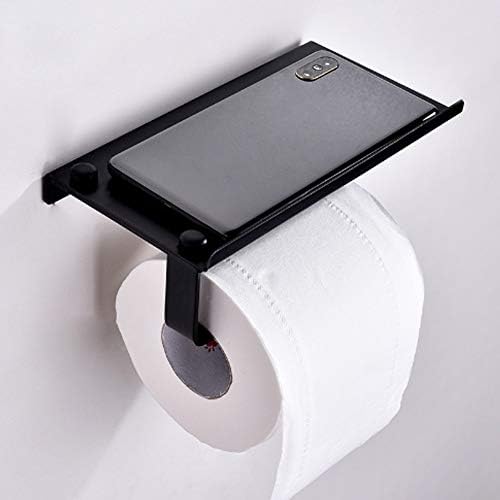 Duokon Toilet Paper Holder with Storage Shelf