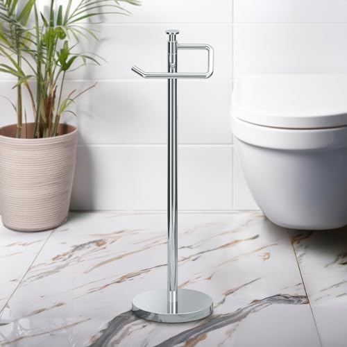 Gatco 1435C Chrome Freestanding Toilet Paper Holder 1