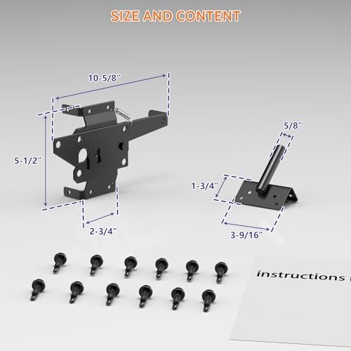 SKYSEN Self-Closing Durable Easy-Install Fence Hinges for Double-Gate Fences