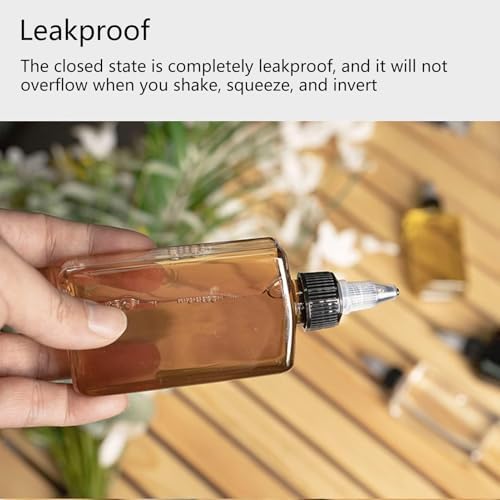 Cyrank 4 Pcs 100ML Twist Top Oil Dispenser Bottles for Camping Kitchen