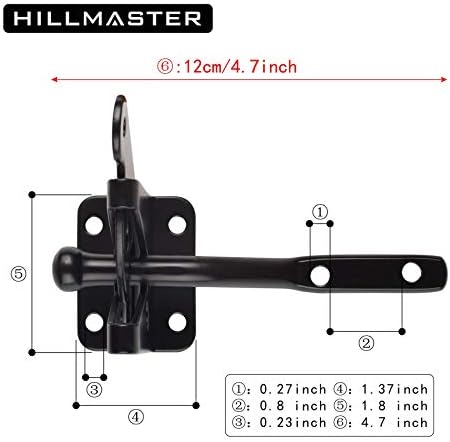 Secure Garden Gate Latch with Self-Closing Mechanism