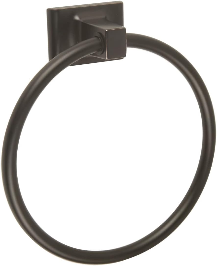 Design House 539239 539247 Oil Rubbed Bronze Towel Ring Toilet Paper Holder Set