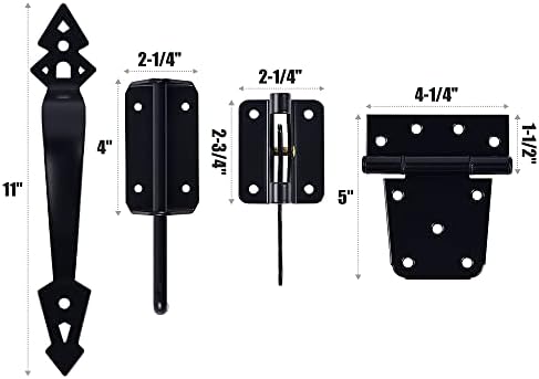 Secure Durable Gate Hinge Kit