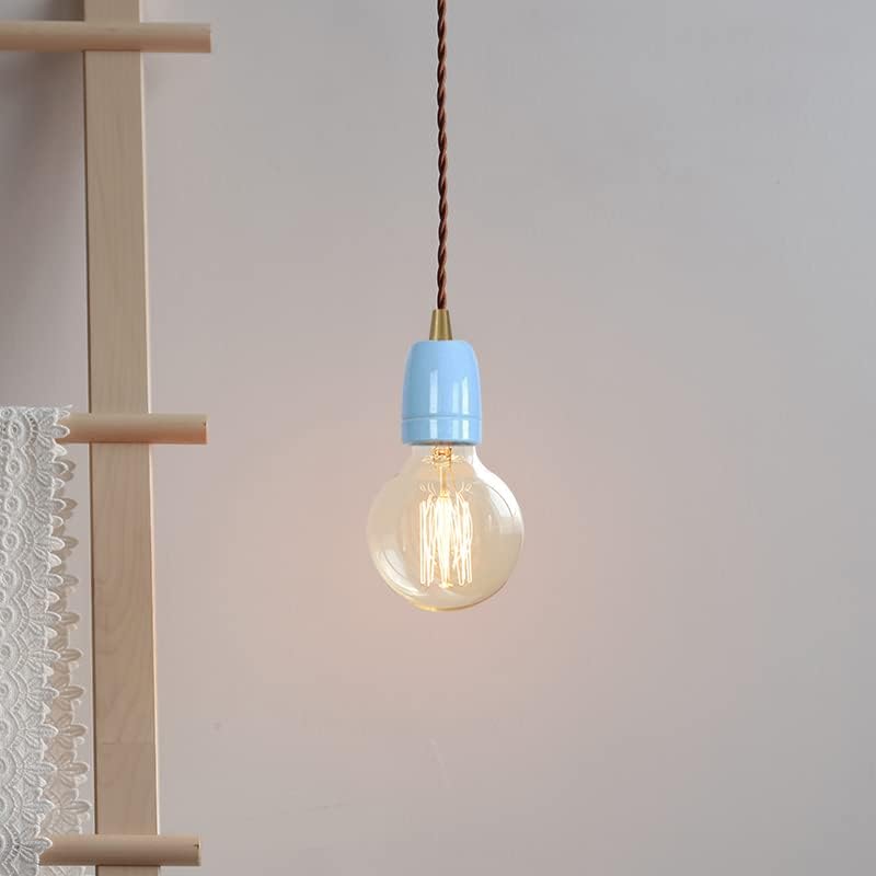 KAYYELAMP H Track Light with Brown Twisted Cord