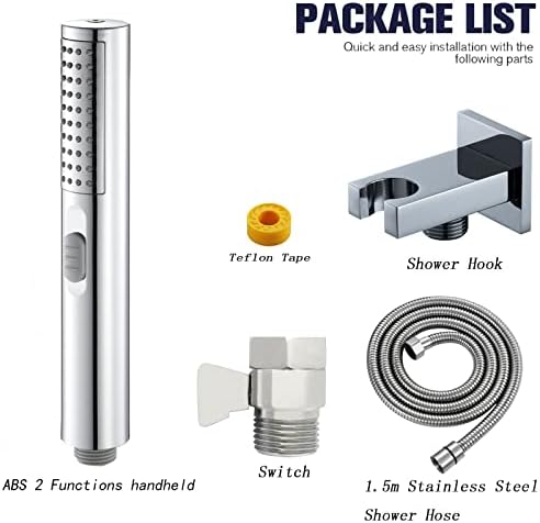 2-in-1 Handheld Shower Head with Spray Mode