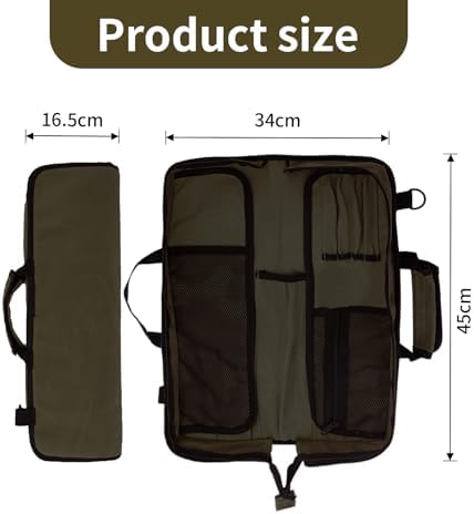 EHRGK Chef Knife Roll Bag with 13 Slots