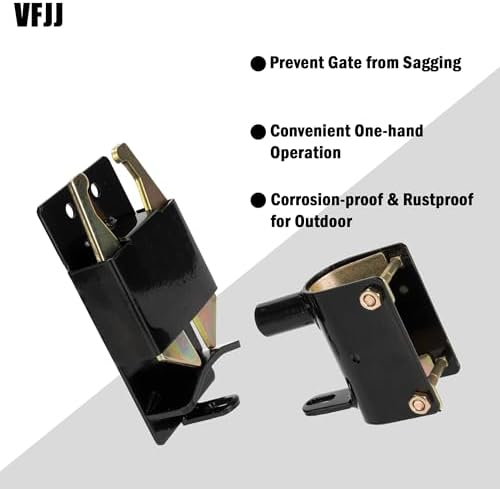 HD Two-Way Farm Gate Latch Lockable Versatile for Cows Livestock Gates