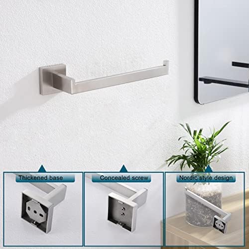 KOKOSIRI 3-Tier Towel Shelf Brushed Nickel