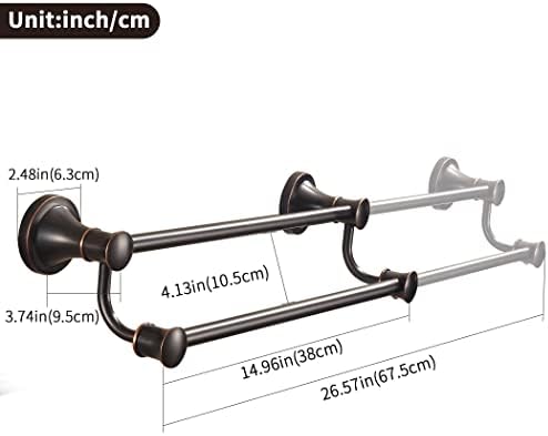 WOLIBEER Bronze Towel Holder 180 Rotatable
