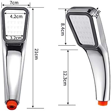 High-Pressure Handheld Shower Head with 300 Holes Orange