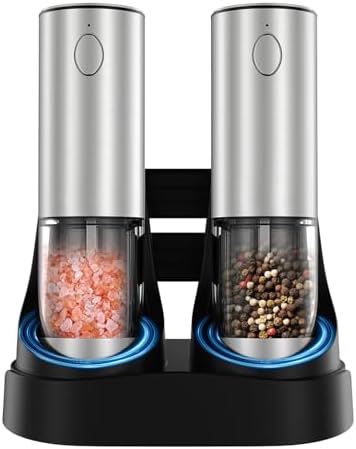 GATTLELIC Electric Salt Pepper Grinder Set