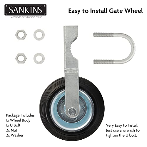 Sankins Strong Gate Wheel for Chain Link Fences
