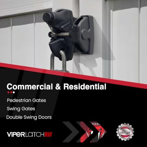 ViperX5 Two-Sided Gate Latch No Post Drilling Replacement Parts Included