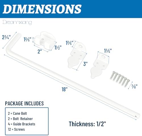 Heavy Duty Gate Drop Rods for Wood Fences