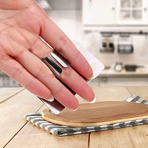 JK-GMTE Finger Guards for Cutting 2 Pcs Stainless Steel Knife Protector